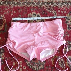 Pink Baleaf swim bottoms yoga shorts Medium